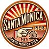 Pc Santa Monica Pier Vintage Aluminum Sign X Inch Round Wall Art Durable Metal Plaque for Home Office Bar Cafe Decor