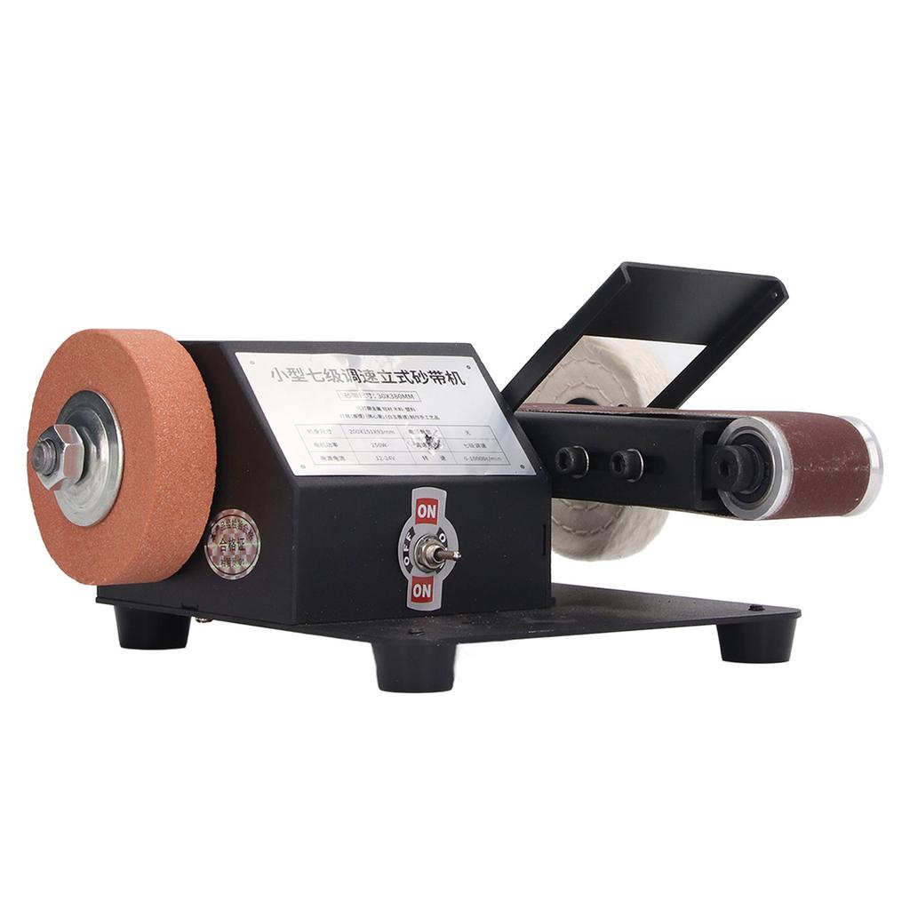Electric Belt Sander Metal Working Woodworking Polishing Machine Sharpener Grinding Grinder 110‑240V US Plug