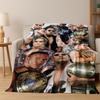 Strong The Rock Dwayne Johnson Art Flannel Blanket,Cozy Soft Throw Blanket for Home Bedroom Bed Sofa Picnic Office Cover Gift