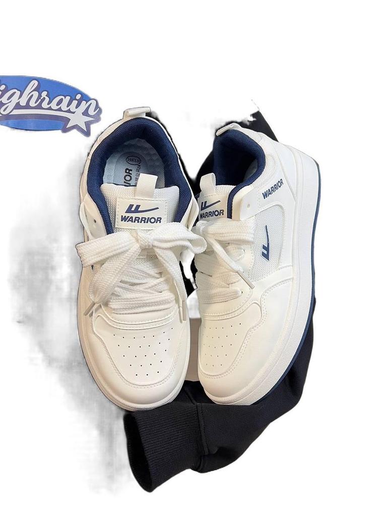 Pánské bílé tenisky Warrior: 2025 Trendové, Lehké, Prodyšné Skateboardové Boty pro Kluky a Páry