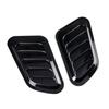 2PCS Universal Car Tuning Hood Carbon Fiber Air Flow Intake Decoration Hood Scoop Bonnet Vent Cover Stickers Decoration Styling