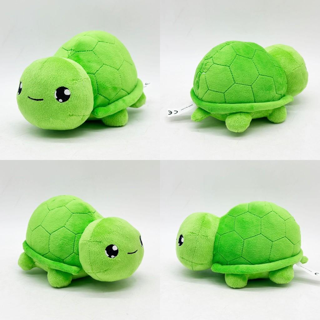 Vtuber Green Vedal Turtle Character Plush Toy Short Pile Fabric Kids Room Decor