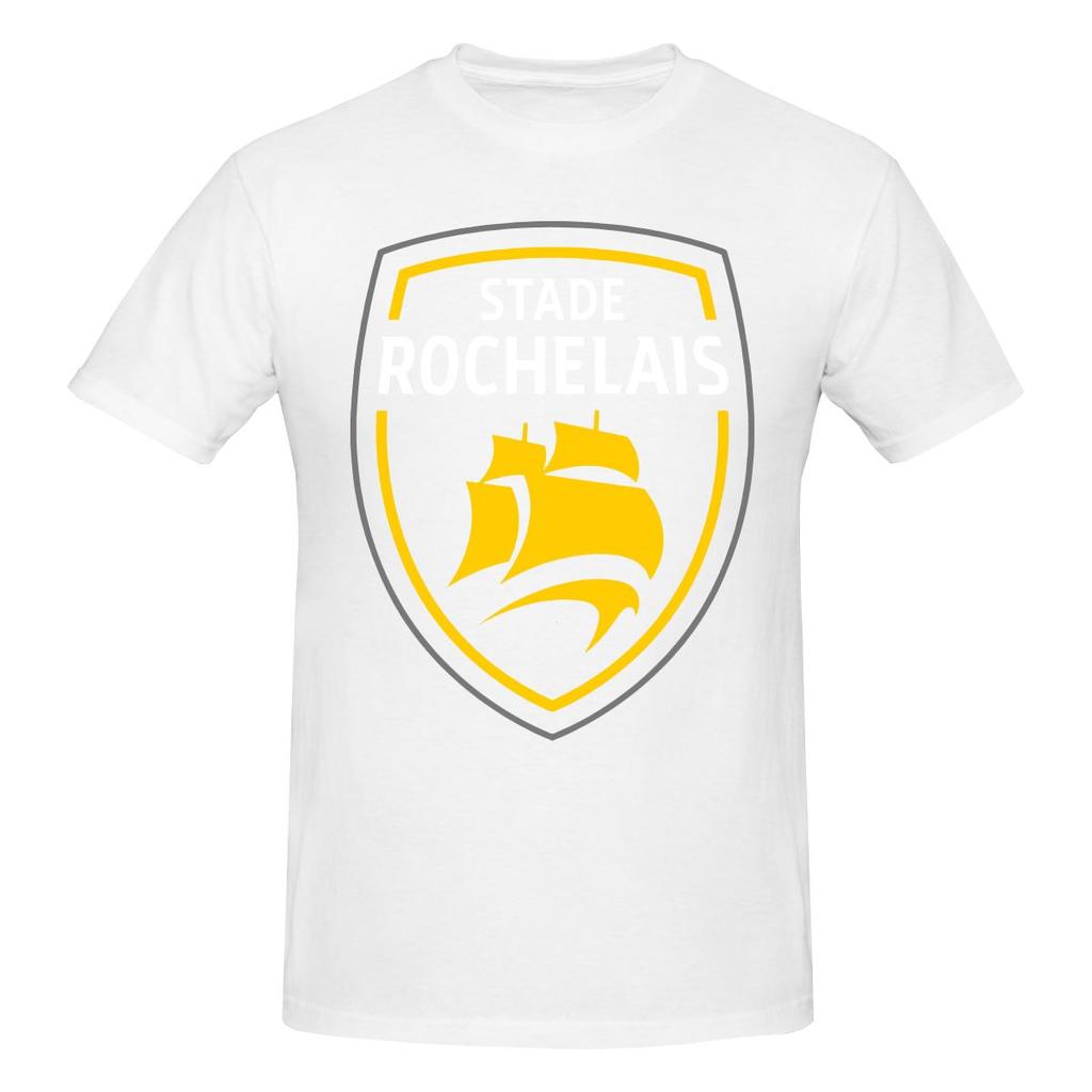 Funny Stade Rochelais Rugby Logo Unisexs Printed Tshirt Unisex T Shirtshirt Sport