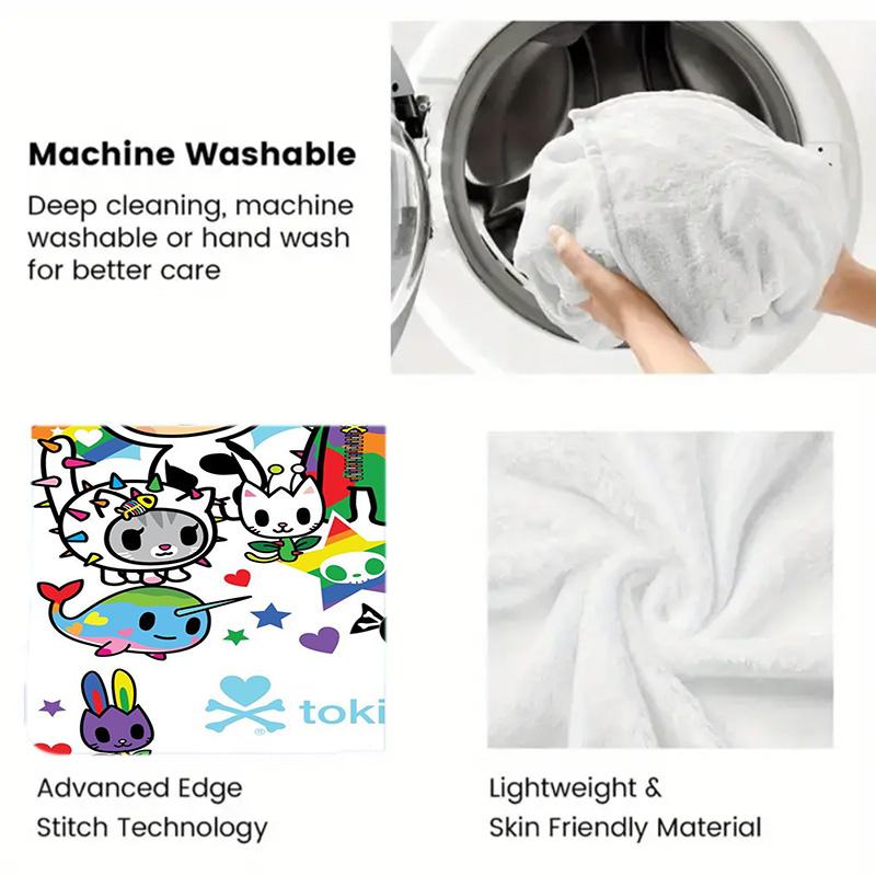 Tokidoki 2D Flat Pattern Flannel Blanket High Quality All Seasons Warmth and Comfort Perfect for Christmas Gifts.PMT0914025