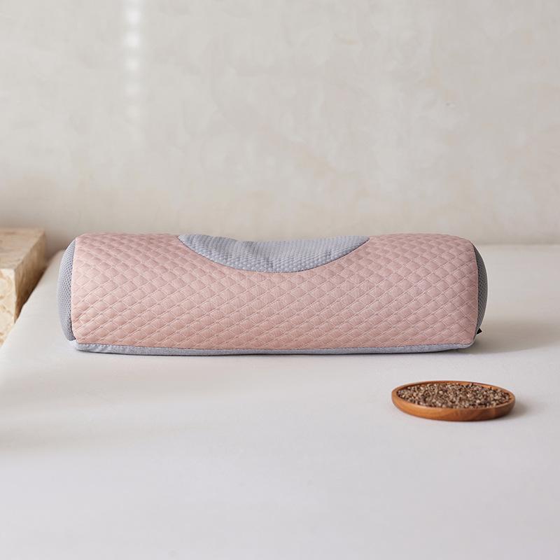 2025 new cool buckwheat neck pillow core to help sleep cylindrical candy pillow adult household pillow