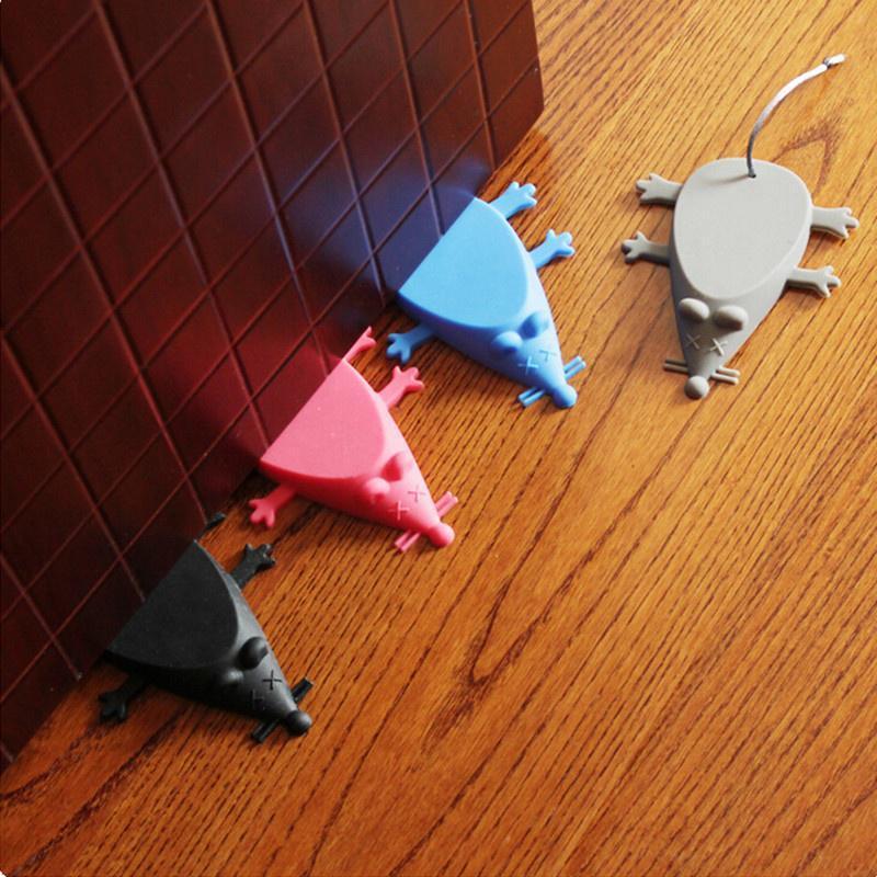 Silicone Key Door Stopper Novelty Shape Safety Wedge Jam Stop Home