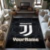 Juventus Customized Name Floor Rug Office Rug Perfect for Dining Room Game Room Outdoor Decorate Room Anti-slip Rug Decorate Offices Spiritual Gift