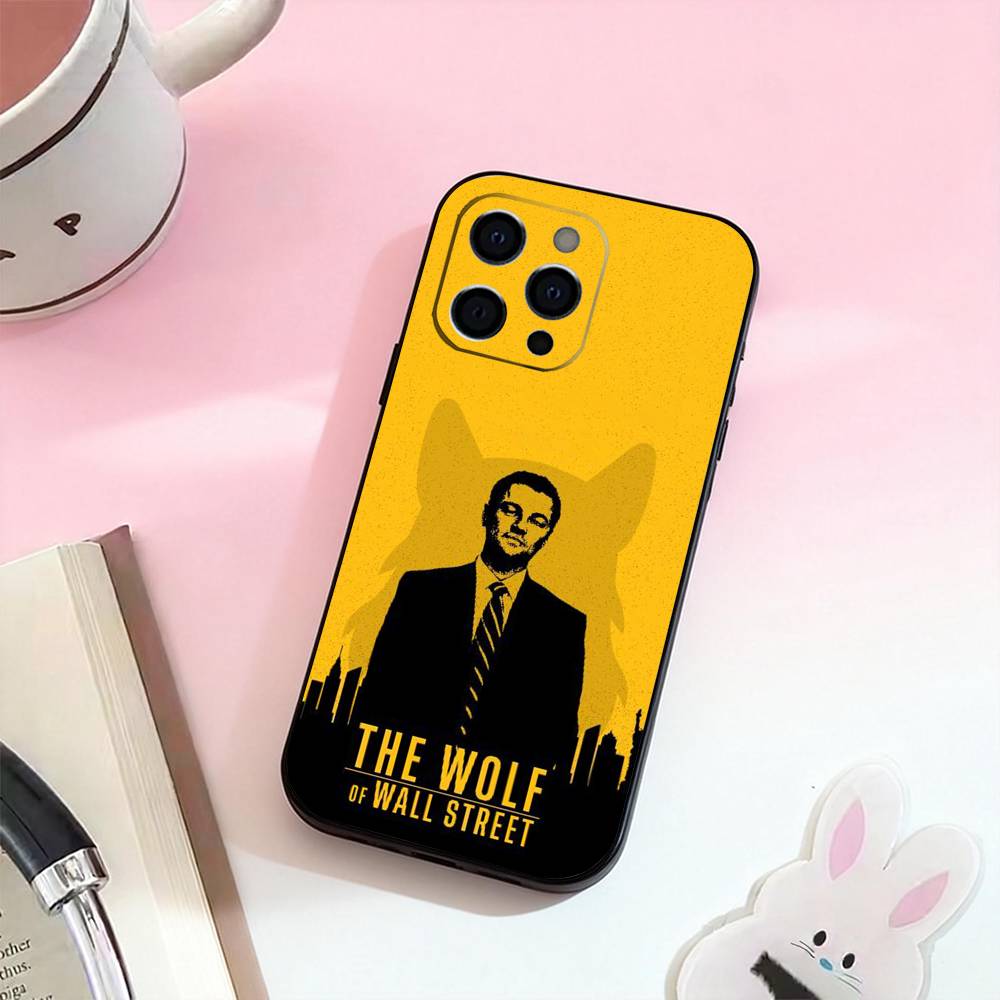 Film The Wolf of Wall Street-S Handyhülle Für iPhone 17,16,15,14,13,12,11 Plus,Pro Max,Weiche Silikon Schwarz Hülle