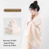 Coral Fleece Three-Piece Bath Set: Thick, Absorbent, Non-Shedding Towels with Hair Drying Cap.