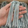 Metal Garden Stakes U Shape Landscape Staples Ground Nails Heavy Duty Fence Film Tents Securing Pegs Sod Pins Outdoor Gardening