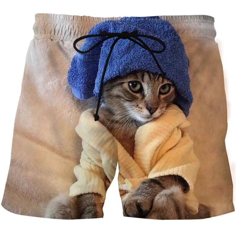 Carp Fish Graphic Beach Shorts Men 3D swimming board shorts beach running shorts Summer Surfing Beach Casual Loose Pants