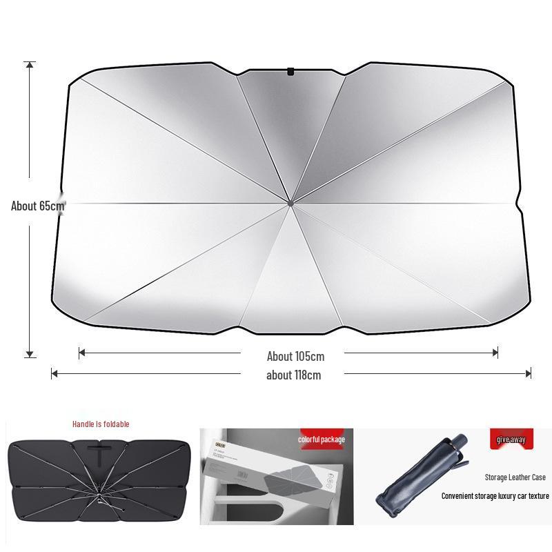 

Retractable Folding Car Sunshade: Windshield Sun Blocker & Heat Insulation with Free Shipping