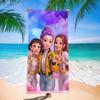 Trend Character Digital Print Double Sided Flannel Microfiber Beach Towel Quick Dry Absorbent Bath Towel