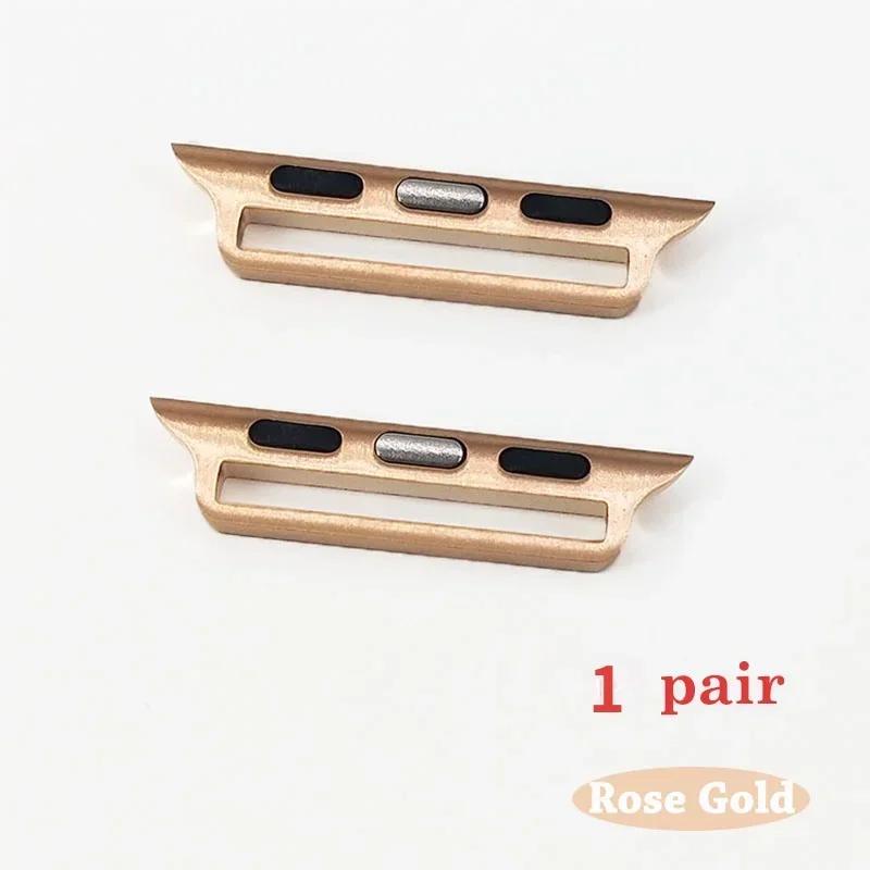 Adapter For Apple Watch band 5 4 3 2 iwatch band 42mm 38mm Strap stainless steel belt Watchband Accessories Connector