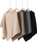 AOSSVIAO 2026 New Autumn Winter Women Pure Cashmere Shawl Solid Color Warm Side Button Knit Cape Poncho Outerwear