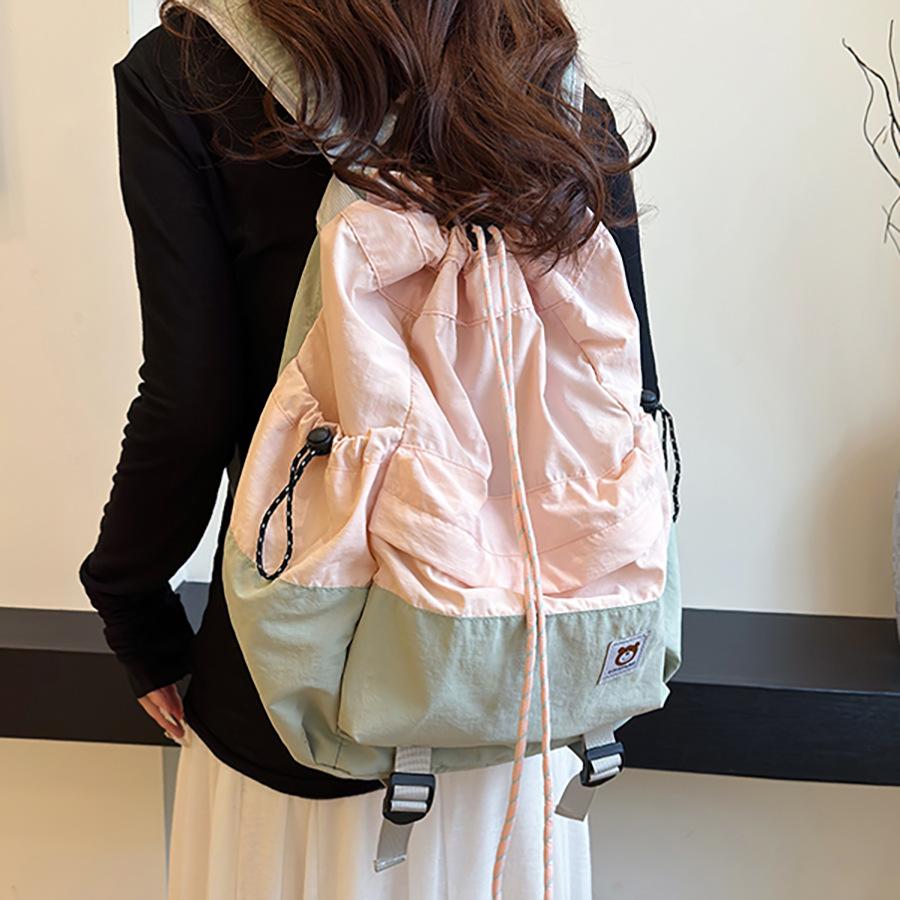 Wucifang Bags Women's Black School Bag New Outdoor Leisure Backpack Tennis Racket Bag