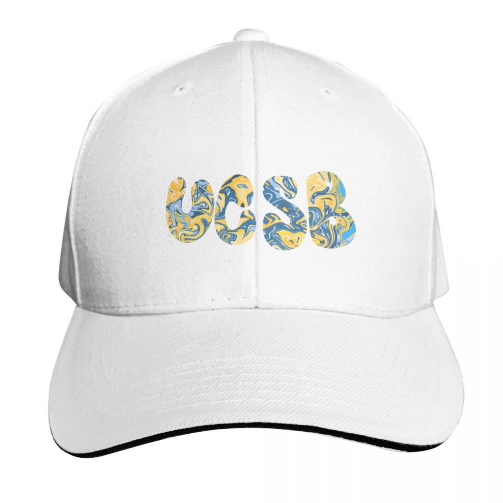 Ucsb Baseballkappe Snapback Flacher Schirm Strapback Dad Hat Sechs Bahnen Strukturierte Krone