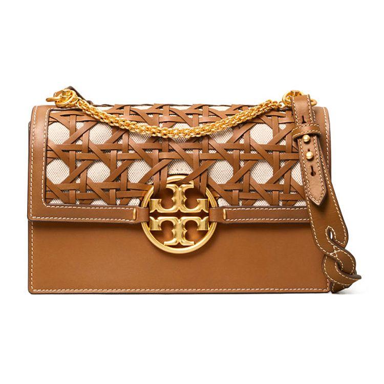 Tory Burch Miller Hollow Floral Leather Accordion Shoulder Bag Women Bags 80631-909