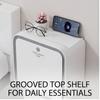 Waterproof No-Drill Wall Mount Toilet Paper Holder, Roll & Tissue Universal White 1/2 Pack For Bathroom Washroom Home Daily Use
