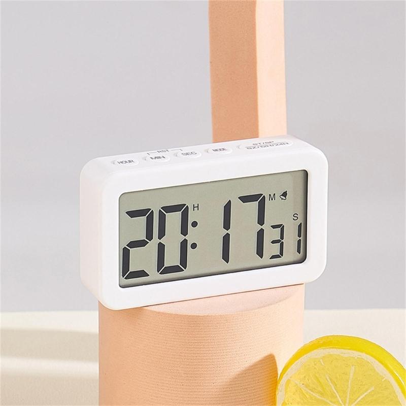 Elegant LCD Display Clock Digital Alarm Clock Fashionable Bedroom Alarm Clock
