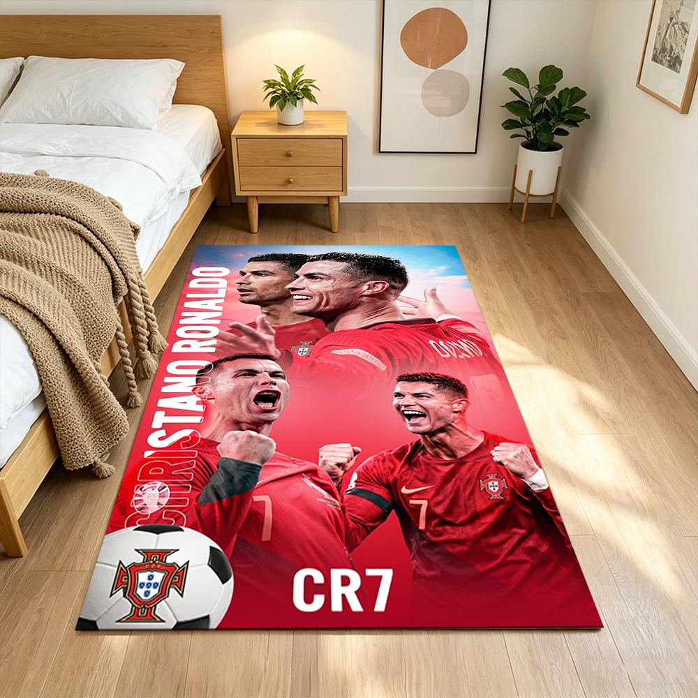 Cristiano Ronaldo Area Rug Perfect for Study Room Living Rooms Dining Room Kitchen Anti-slip Rug Decorate Offices