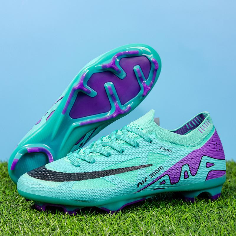 New Low-top Men's and Women's Football Shoes Long Nails TF Broken Nails Competition Training Shoes Men's and Women's Adult Sports Football Shoes