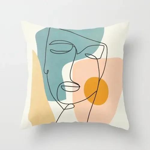 Nordic Abstract Geometric Collection Printed Sofa Cushion Cover Pillowcase Home Decor Party Car Bedding