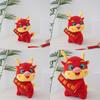 Adorable Plush Dragon Toy For 2024 Chinese New Year Celebration Gift Red 23cm