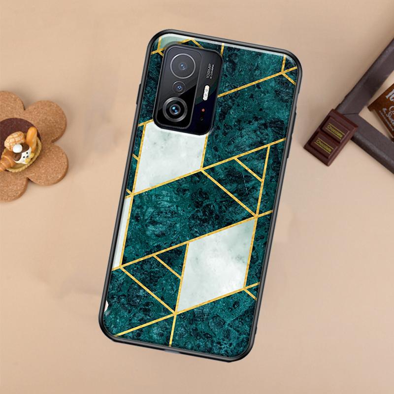 Marble Geometric Case For Xiaomi 14T 11T 12T 13T Pro 13 14 Ultra POCO X7 Pro X3 X5 F3 F5 F6 M6 X6 Pro Cover
