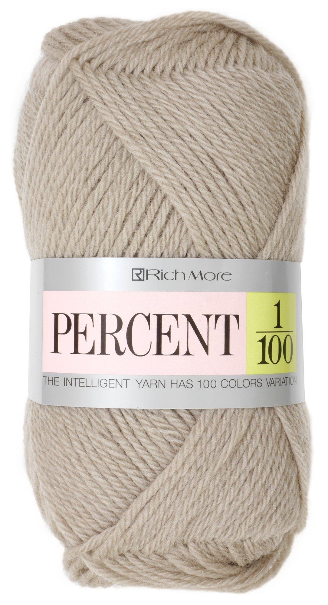 

Hamanaka Richmore Percent Yarn Medium Thick Beige 40g 120m 10 balls set 017 col.124 Approx.