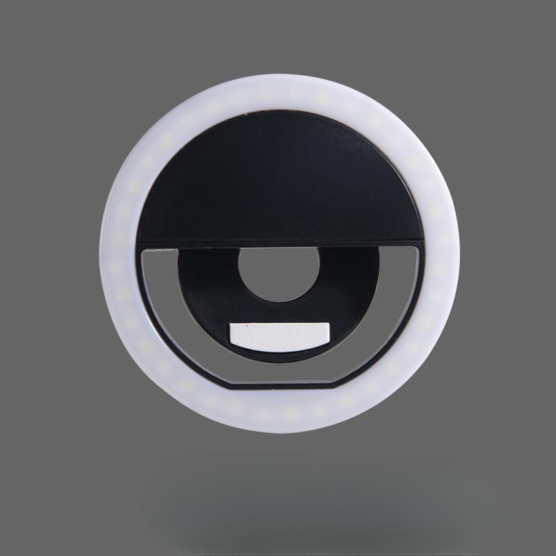 

Светодиодное световое кольцо с USB-зарядным устройством для телефона, совместимое с мобильным телефоном чёрный