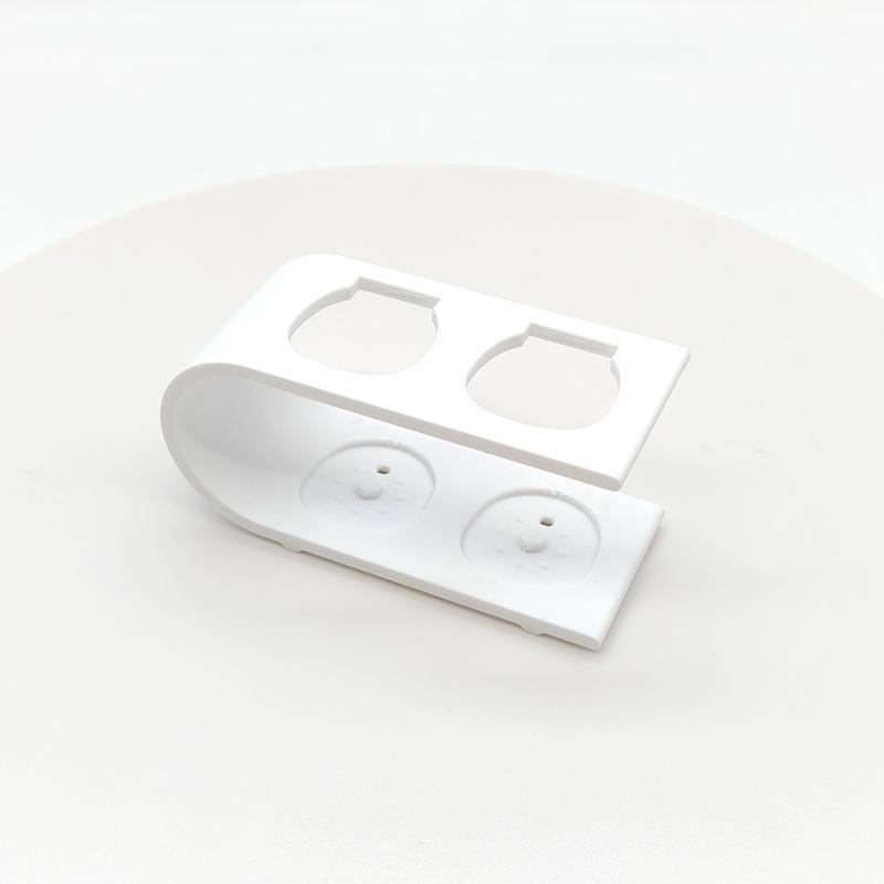 Durable Eco Friendly Dual Hole Electric Toothbrush Stand Bathroom Organizer Toothbrush Desktop Stand Storage Rack