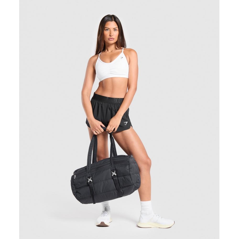 Gymshark Ruched Sports Bra White B2a7a Wbbm