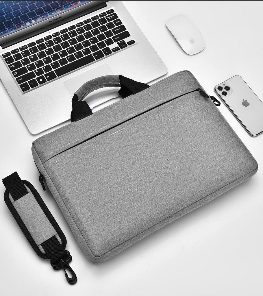 Unisex Cross-Border Laptop Bag: Thick, Large Capacity Shoulder Bag for Apple, Huawei, Lenovo