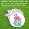 Golf Ball Markers With Hat Clips For Men Women Enamel Magnetic Baseball Cap Clips Golfer Removable Attaches Easily To Golf Cap