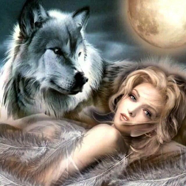 

Новое поступление Алмазная вышивка волк животное мозаика горный хрусталь картина комплект алмазная живопись женские ремесла украшение дома Full Round 20x20CM