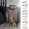 Reflective Pet Car Seat Belt Adjustable Dog Harness Leash Dog BackSeat Safety Belt  Pet Outdoor