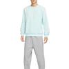 Nike Dri-FIT Standard Issue Quick-Dry Basketball Crewneck Sweatshirt Men Sweatshirt Glacier-Blue Color-Block Light-Ivory FZ0221-474