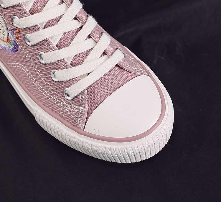 Fashion Spring Thick Sole Women's Shoes Leisure Canvas Breathable Comfortable Sports Shoes Thick Sole Height Increasing Flats
