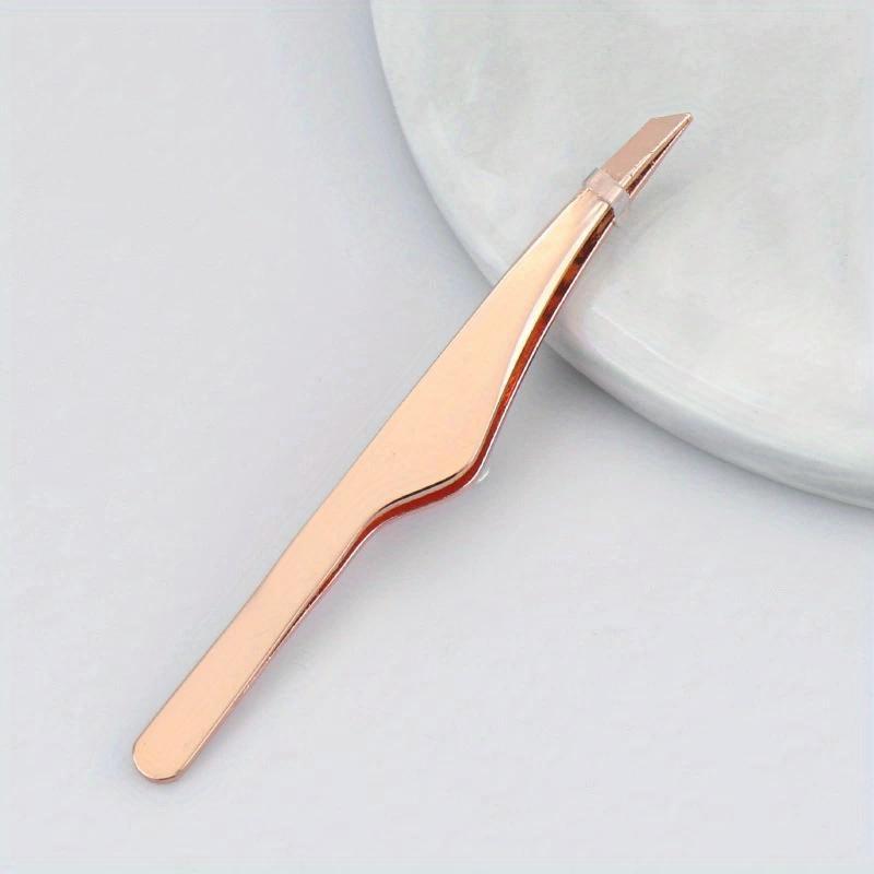 Hair Removal Tweezers Stainless Steel Eyebrow Tweezers Slant Tip Point Tip Flat Tip Cosmetic Makeup Tools