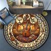 Music Instrument Symphony Round Area Rug Under Office Chairs Bedroom Living Room Home Decor