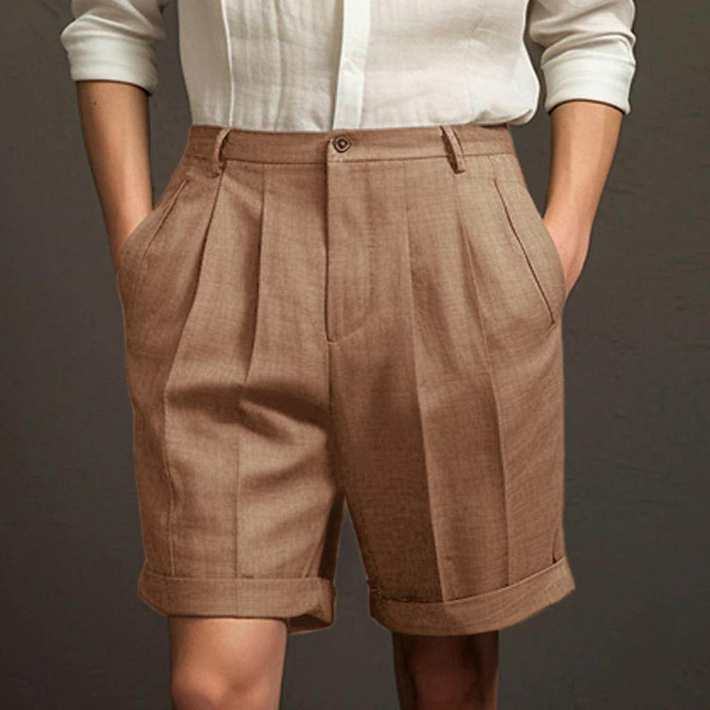 Men's Casual Shorts With Comfortable Lightweight Button Pockets And Monochrome Beach Shorts