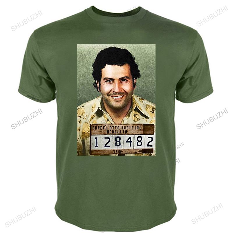 Mens Luxury Cotton Tee-shirts Brand Clothing PABLO ESCOBAR T Shirt Guns Bang Men Women Boy Happy Drugs Christmas Stily Moda