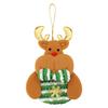 Reindeer Holiday Tree Ornament: Small Christmas Window Pendant Decoration