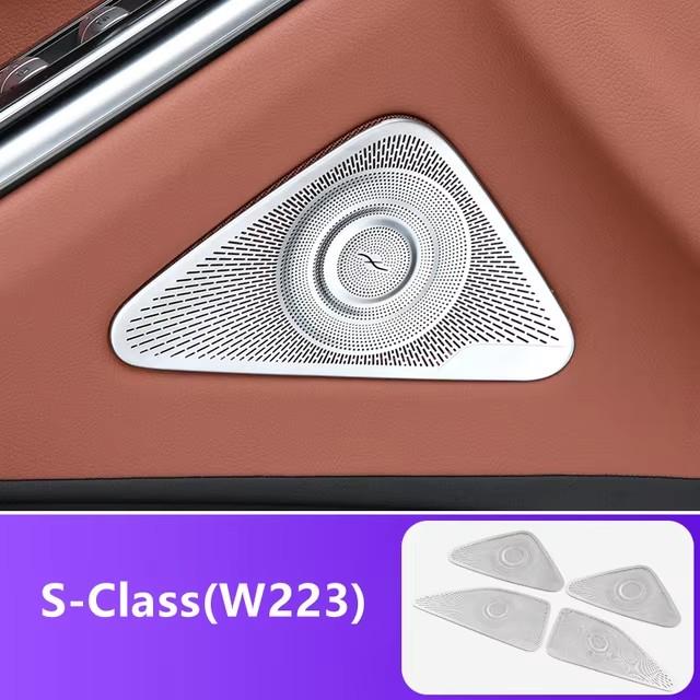 Suitable for Mercedes-Benz S-Class W223 Door A-pillar Audio Speaker Decorative Cover Interior Protective Sticker Shape