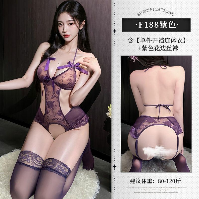 catty plus size fat sister open crotch free sex underwear sexy pure desire uniform lace seduction pajamas 18
