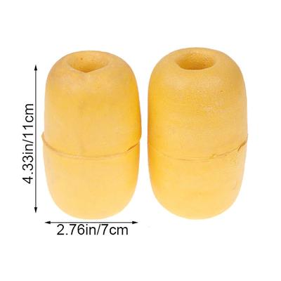 2Pcs 7*11Cm Boia Oval de Rede de Pesca Flutuador Flutuador de Espuma para Água Profunda Marcador de Covo de Caranguejo Corda de Âncora de Deriva Boia Flutuante Para Material de Pesca