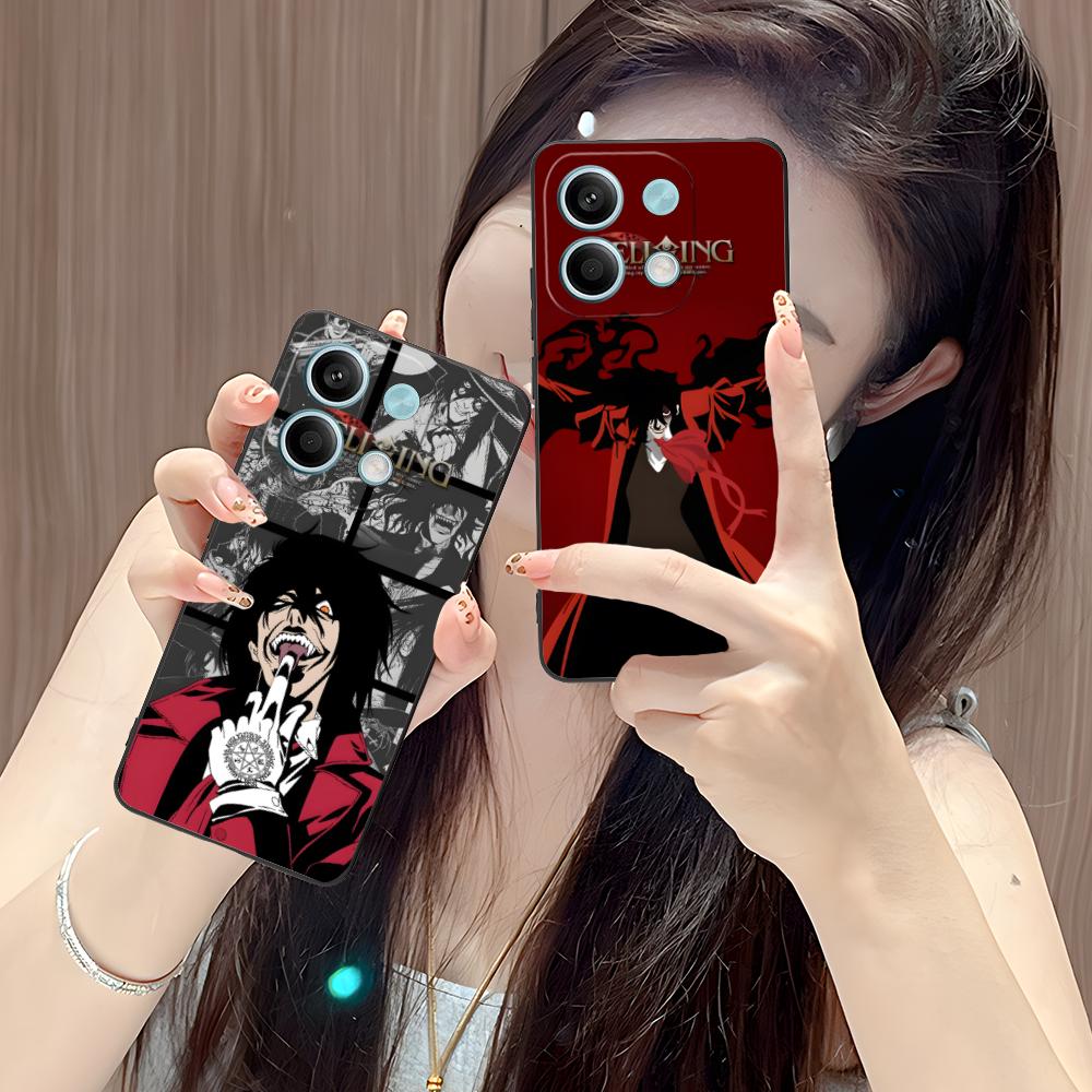 Anime Alucard Hellsing Phone Case for POCO M7 M6 M5 M4 M3 X7 X6 X5 X4 X3 Pro GT 5G Colorful Printing Cover Cover Luxury