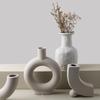 Minimalist Wabi-Sabi Ceramic Vase - Modern Abstract Art Design for Home Decor