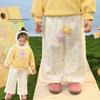 LUSON Baby Girl Doll Collar Sweatshirt & Pants Set